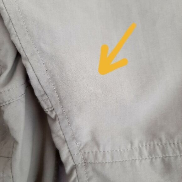 COLUMBIA Titanium Capri Light Packable Casual Cropped Pants Sz 12 Flawed - Picture 12 of 14